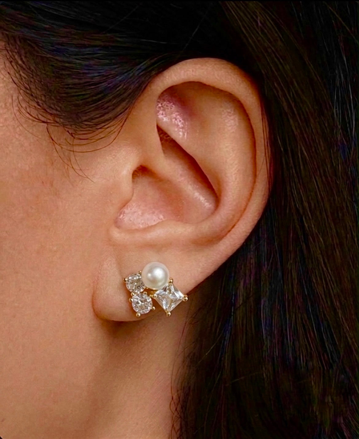 Modern Glamour Pearl & Zirconia Trio
