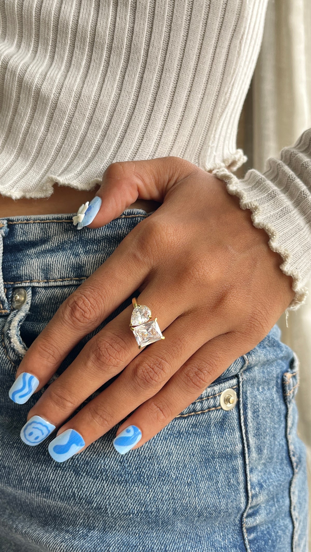 Elysian Cut Duo Ring