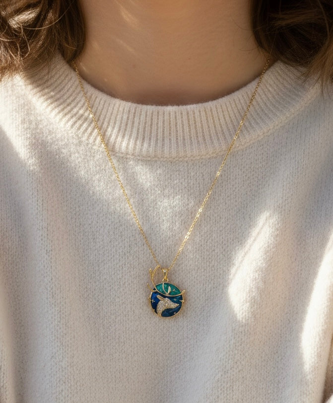Starlight Stag Necklace