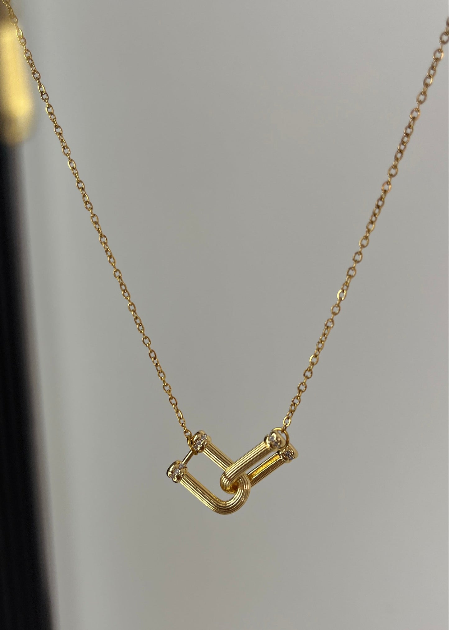 Golden Duo Link Necklace