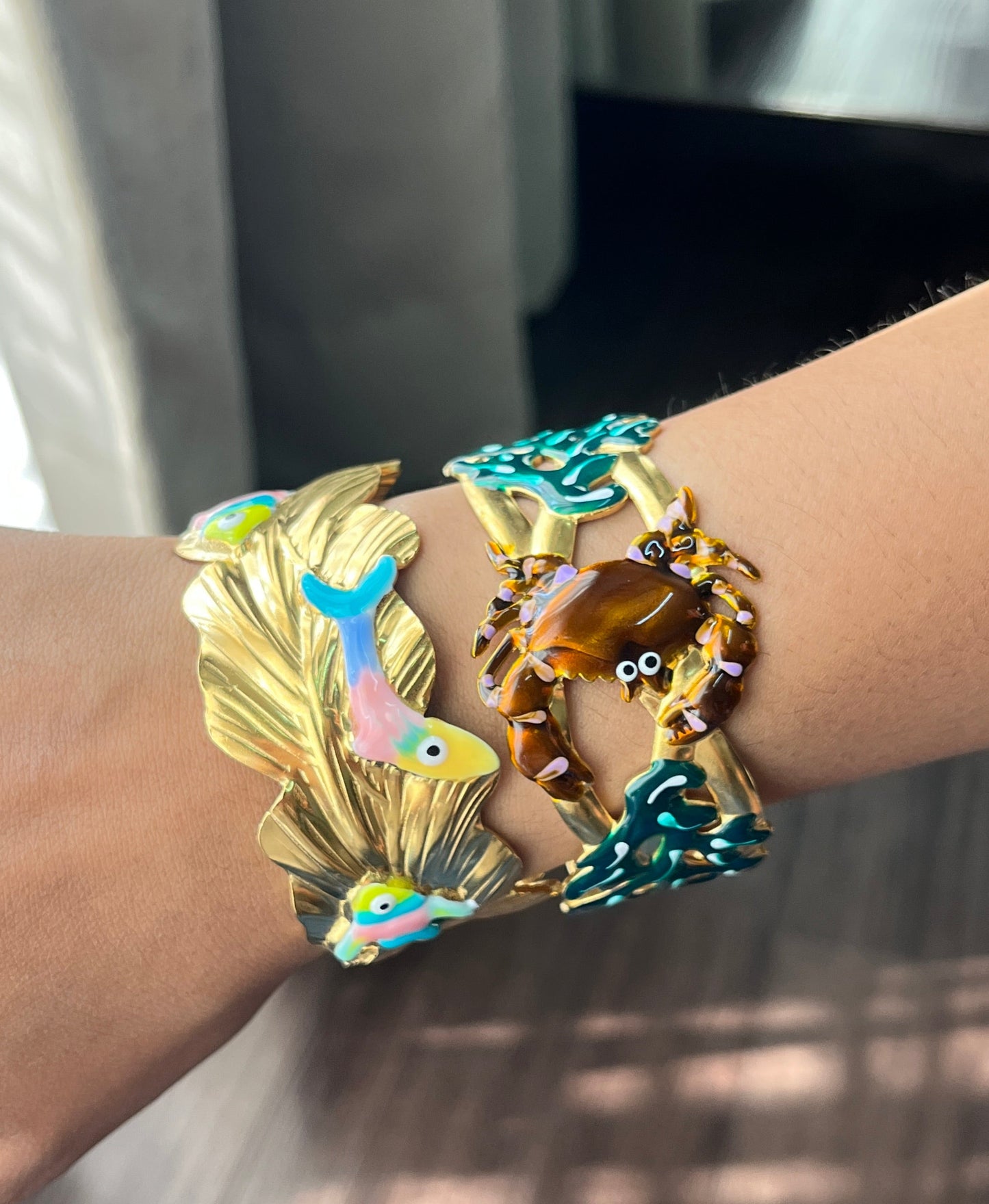 Enamel Statement Bracelet