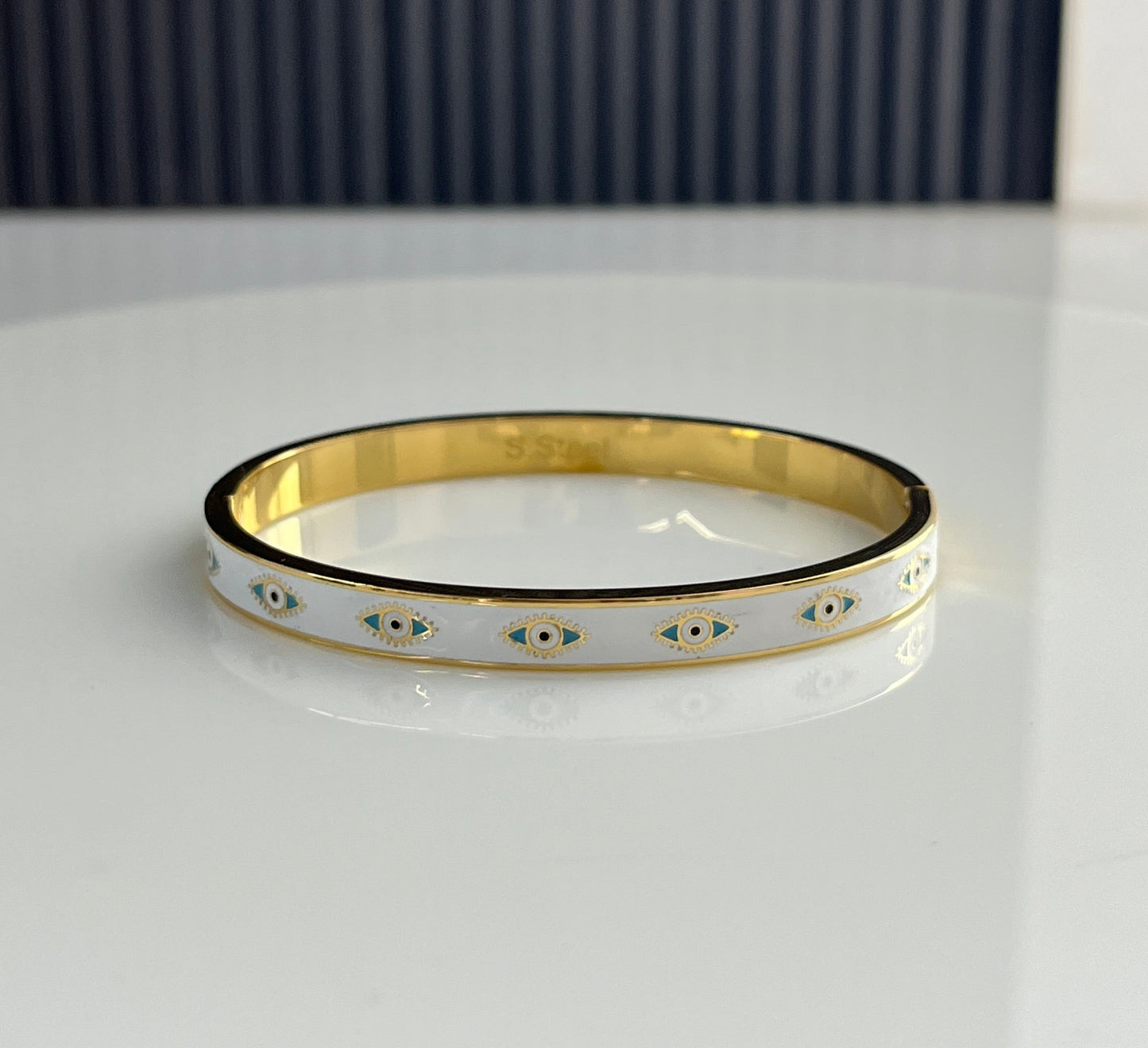 Celeste Evil Eye Bangle