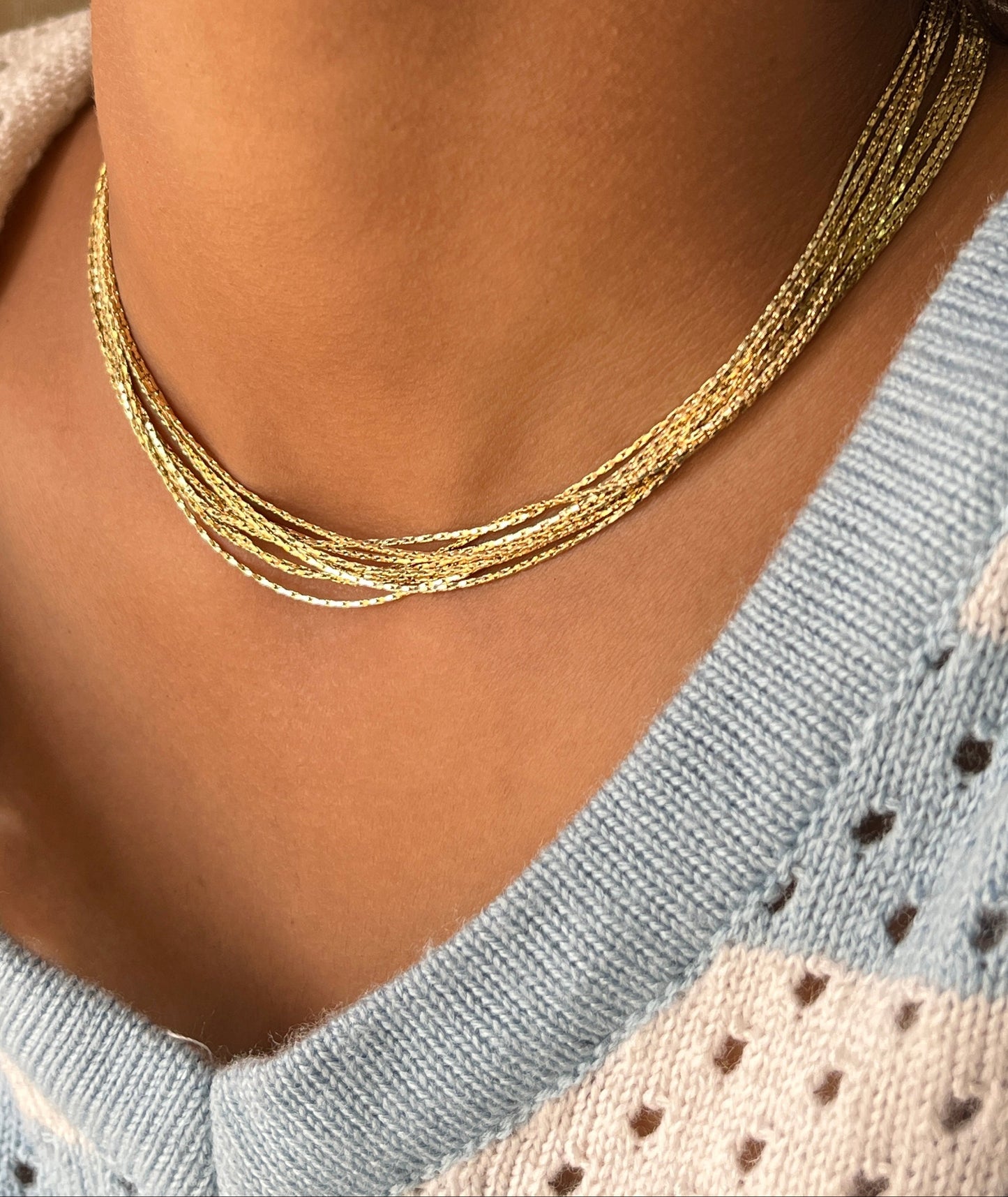 Cascade Multi-Strand Necklace