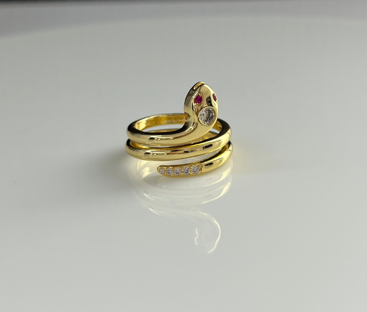 Swirl snake Ring