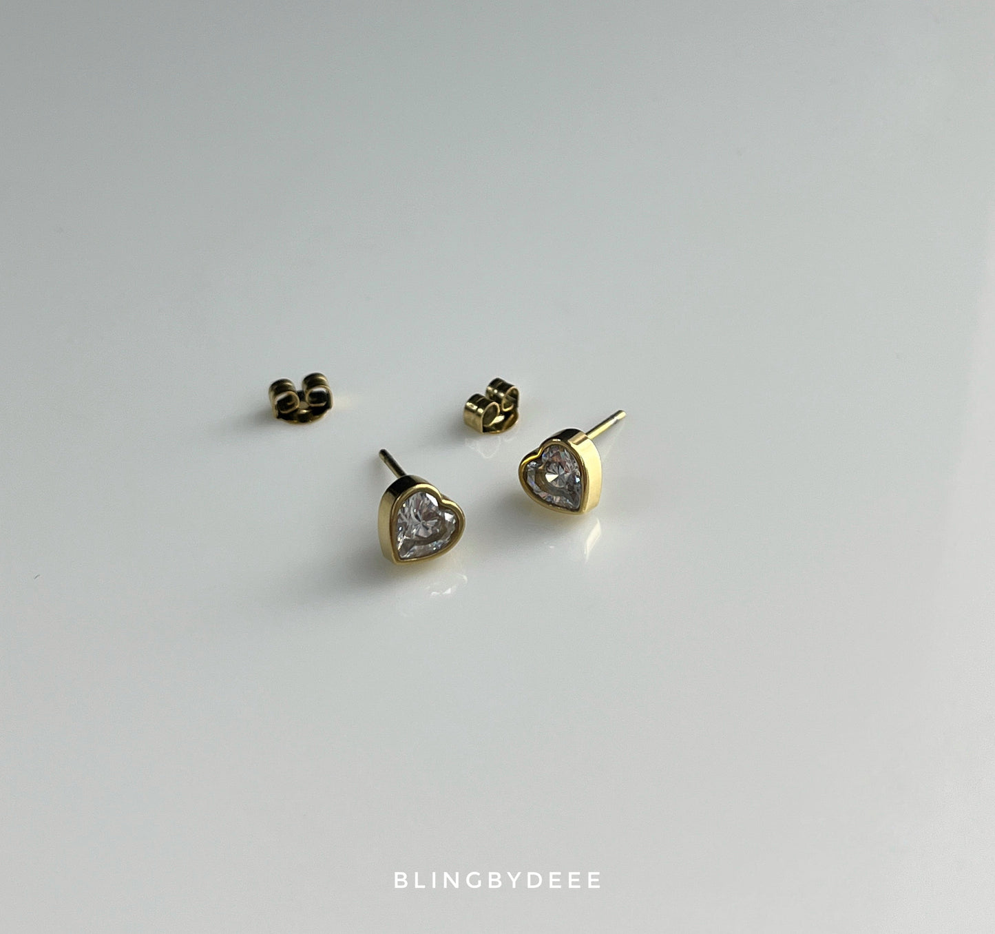 Heart studs