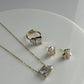 Modern Glamour Pearl & Zirconia Trio