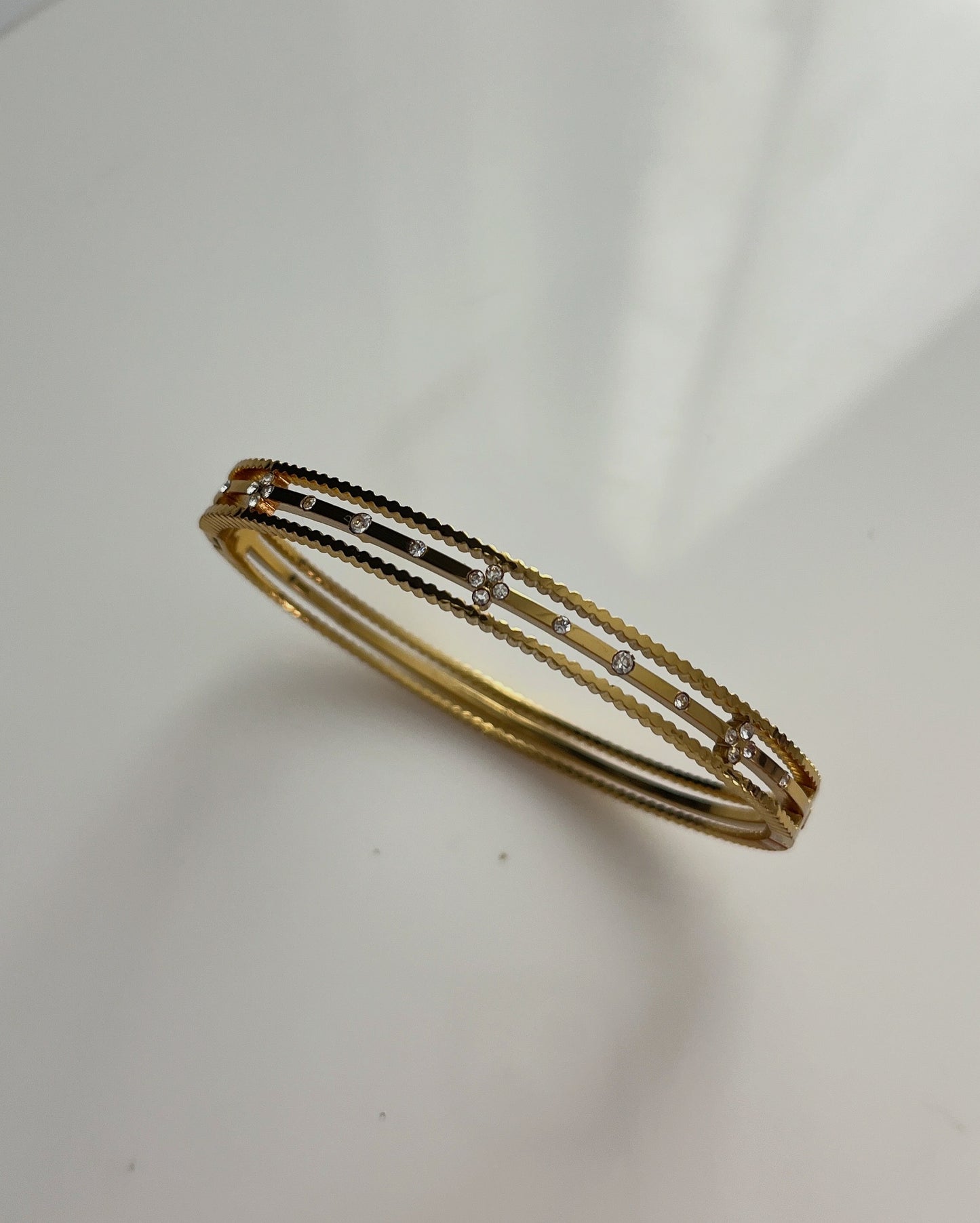 Nova Textured Trio Bangle