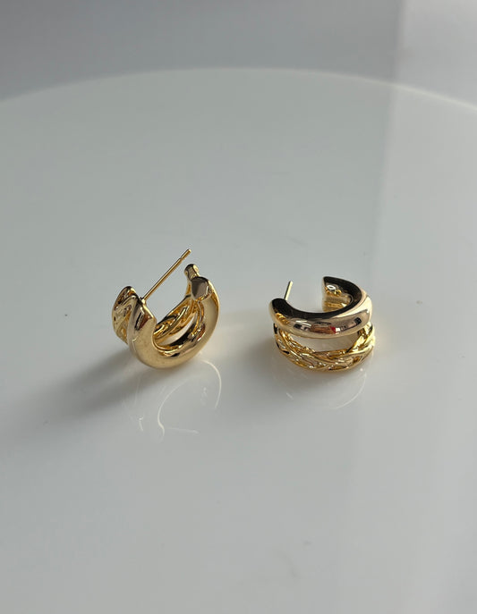 Verona Interlocking Trio Hoops