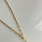 Emerald Sunburst Paperclip Necklace