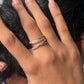 Aurora Criss-Cross Ring