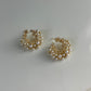 The Iris Pearl Stud Hoops