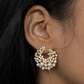 The Iris Pearl Stud Hoops