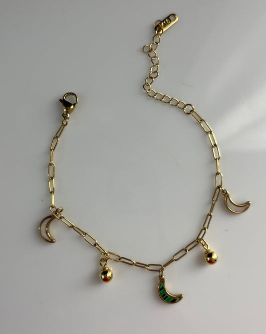 Luna Link Charm Bracelet