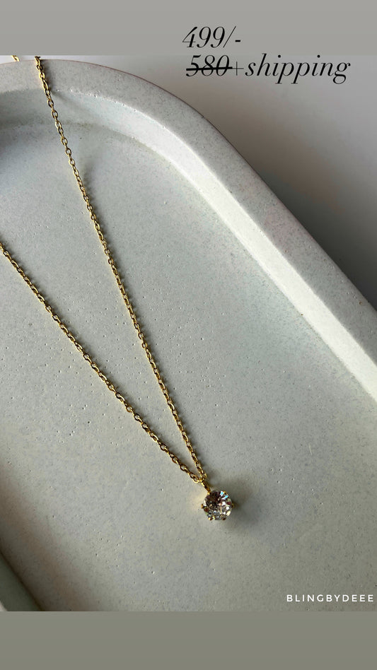 Solitaire Necklace