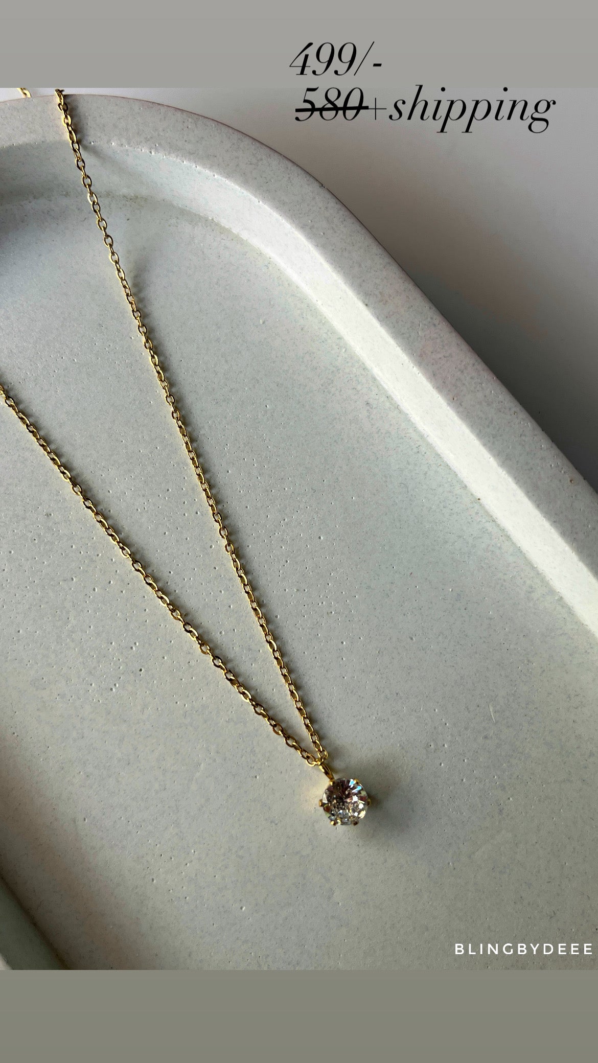 Solitaire Necklace