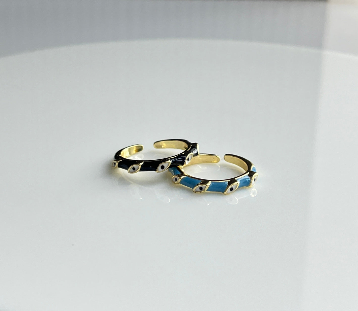 Evil Eye Enamel Ring