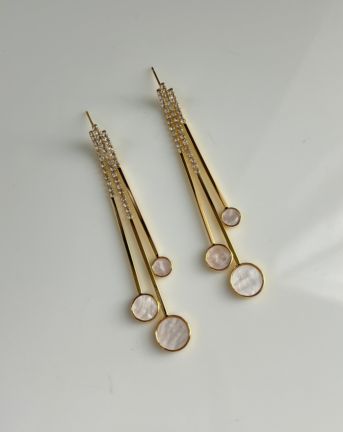 Linear Glow Drop Earrings