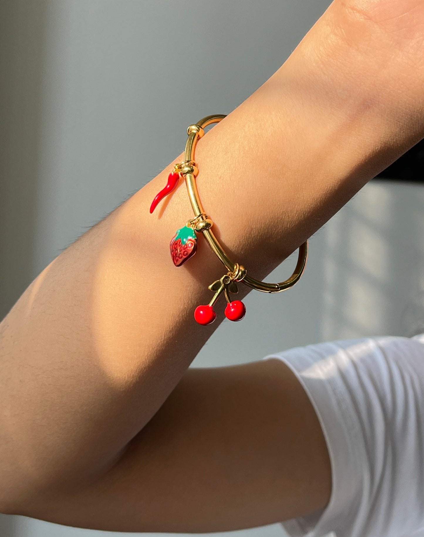 Fruity Charm Openable  Bracelet