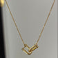 Golden Duo Link Necklace