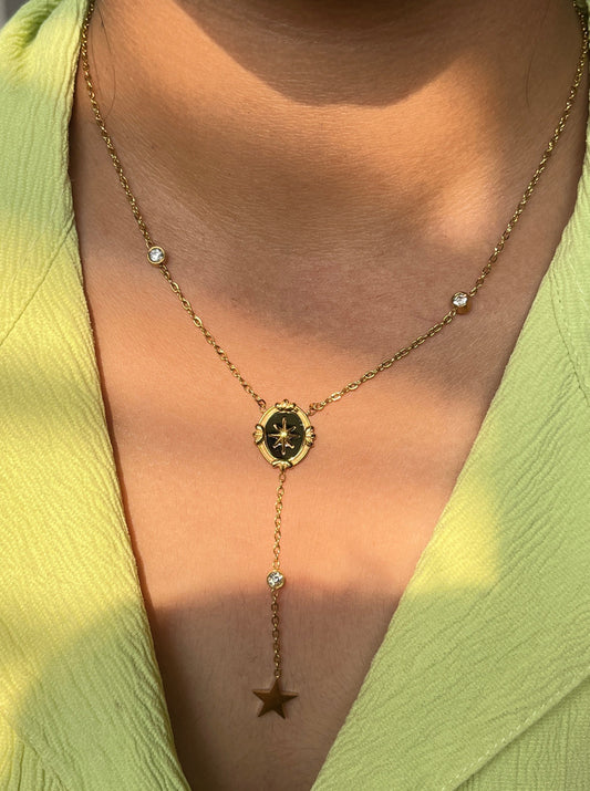 Drip-Drop Y Necklace