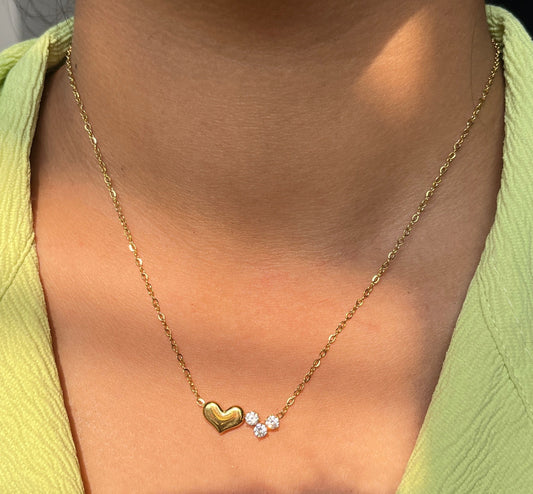 Minimalist Double-Heart Necklace