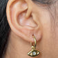 Evil eye earrings