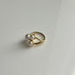 Golden Blossom Pearl Ring