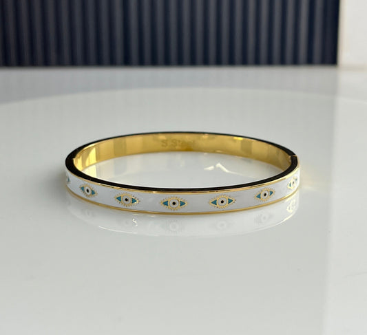 Celeste Evil Eye Bangle