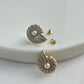 Pearl Nautilus Shell Studs