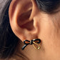 Enamel Bow Earrings