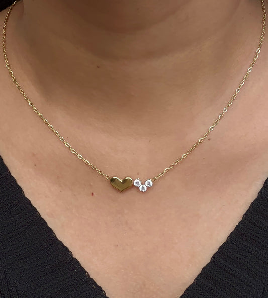 Minimalist Double-Heart Necklace