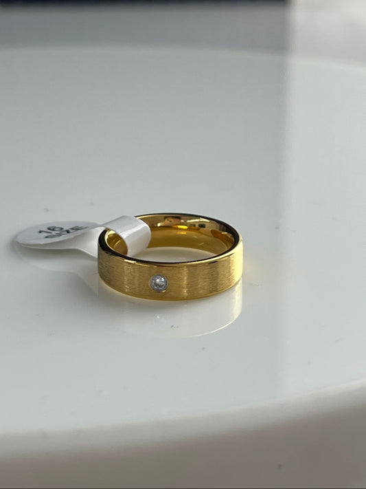 Matte finish band ring
