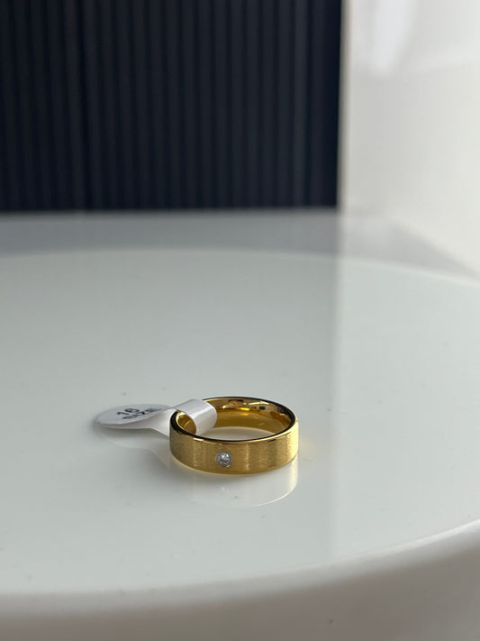 Matte finish band ring