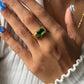 Emerald Luxe Signet Ring