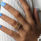 Luxe Tri-Band Crystal Ring