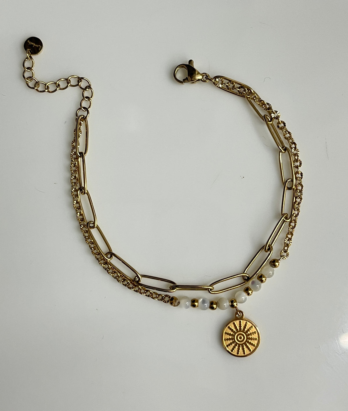 Solara Pearl Link Bracelet