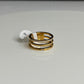 Luxe Tri-Band Crystal Ring