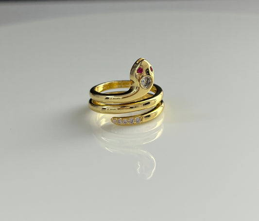 Swirl snake Ring