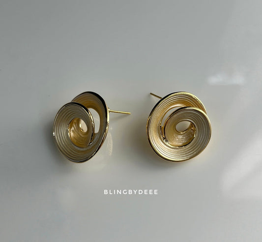 Benitta White Earrings