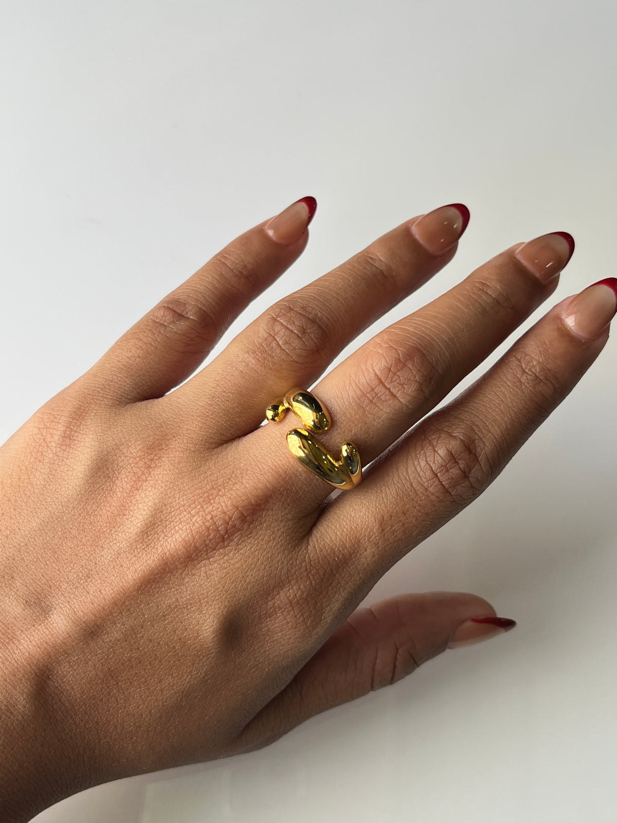 Sculpted Twist Ring