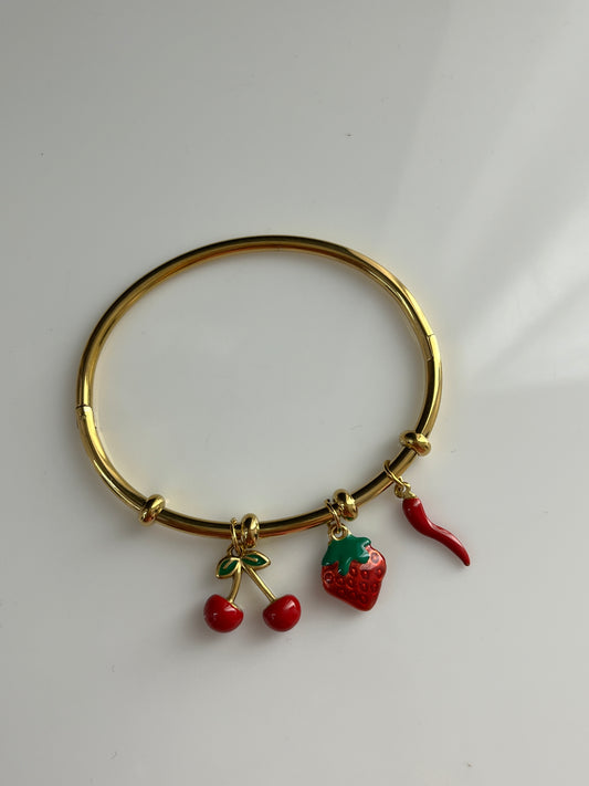 Fruity Charm Openable  Bracelet