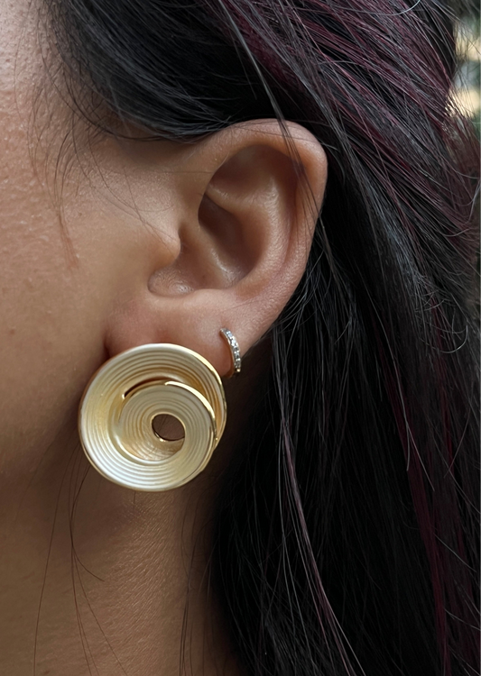 Benitta White Earrings